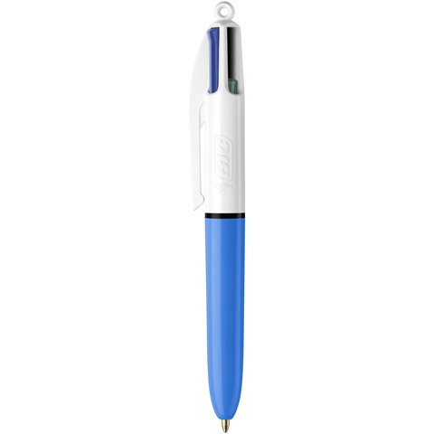 Recharge pour stylo bille BIC 4 couleurs - Pointe moyenne - Bleu