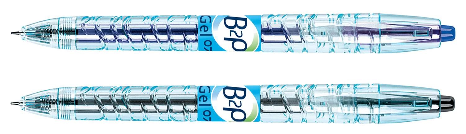 Stylo rechargeable encre gel B2P BLEU - Coop Zone